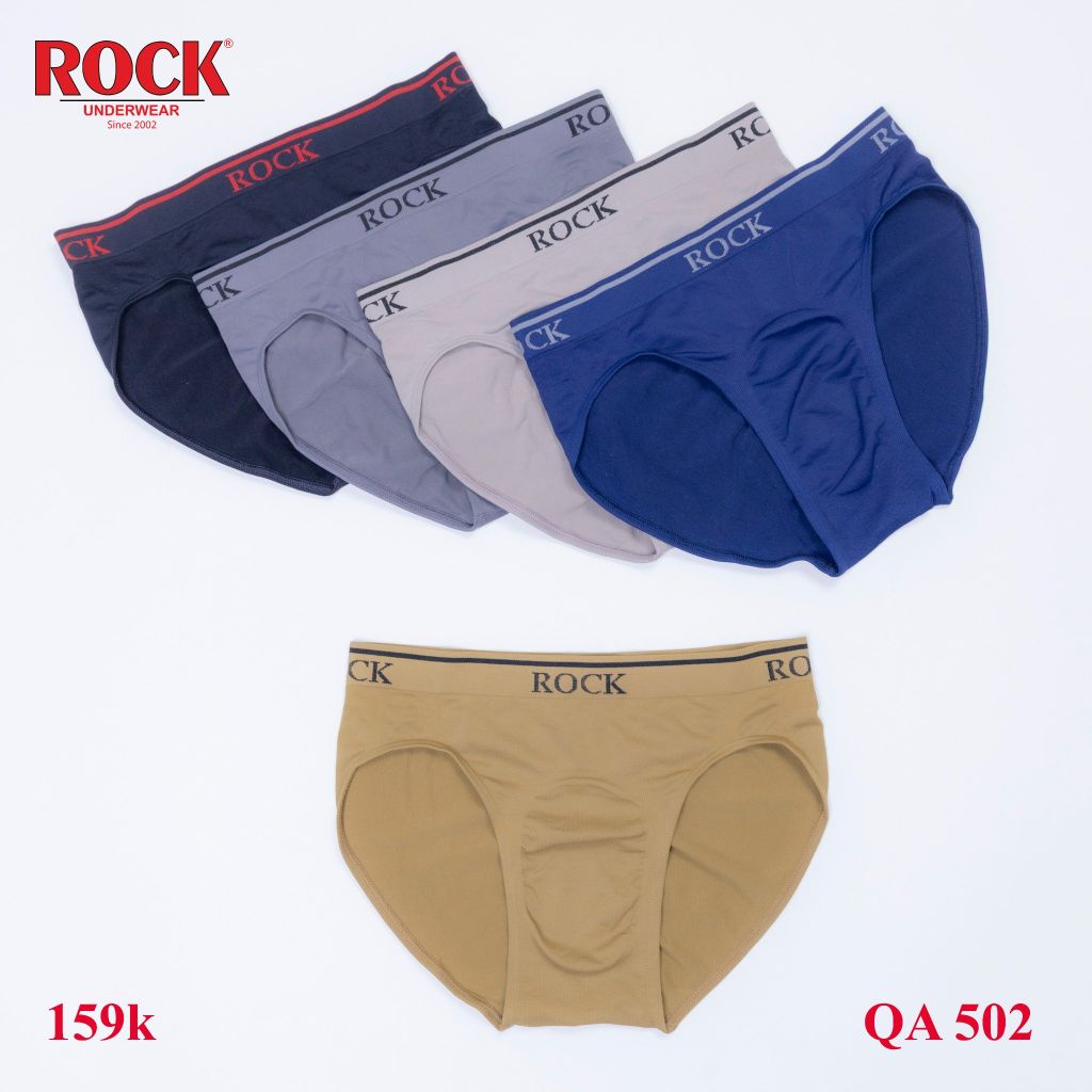 Combo 3 quần lót nam cao cấp ROCK SEAMLESS 502 không đường may co giãn tốt, thoáng mát,không cấn
