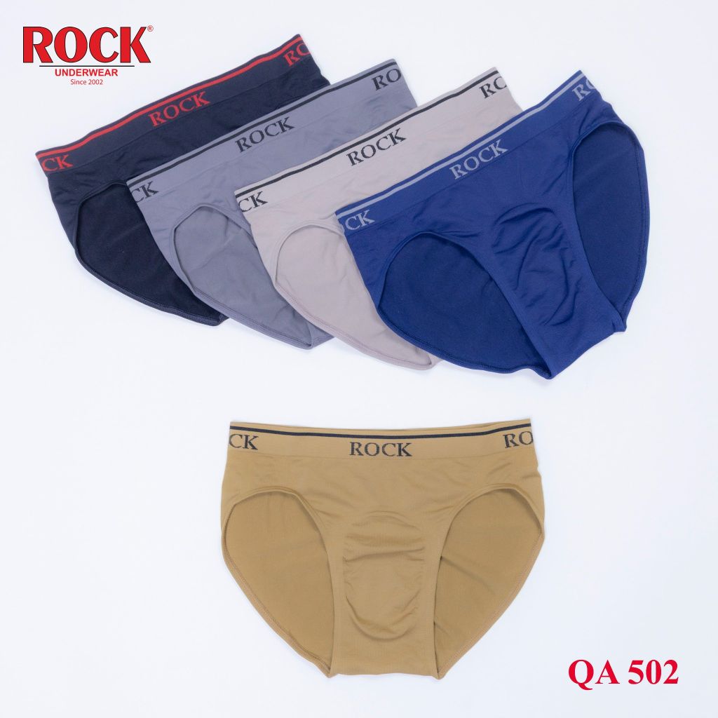 Combo 5 quần lót nam cao cấp ROCK SEAMLESS 502 không đường may co giãn tốt, thoáng mát,không cấn