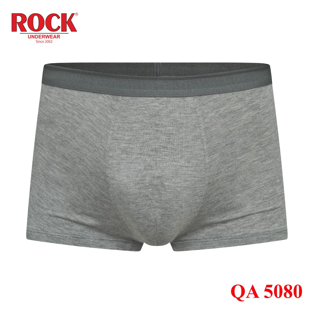 Quần lót nam boxer trơn ROCK QA 5080 vải cotton mềm bảng lưng vừa