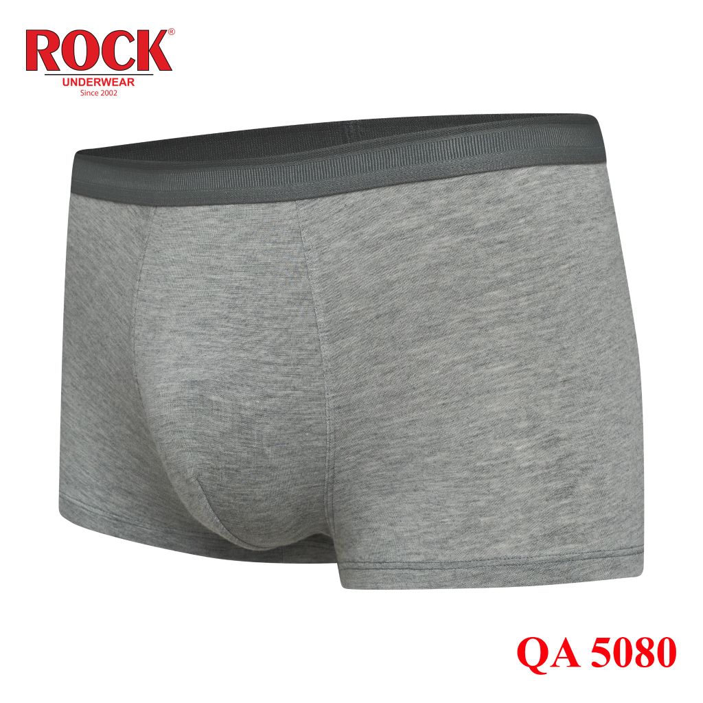 Quần lót nam boxer trơn ROCK QA 5080 vải cotton mềm bảng lưng vừa