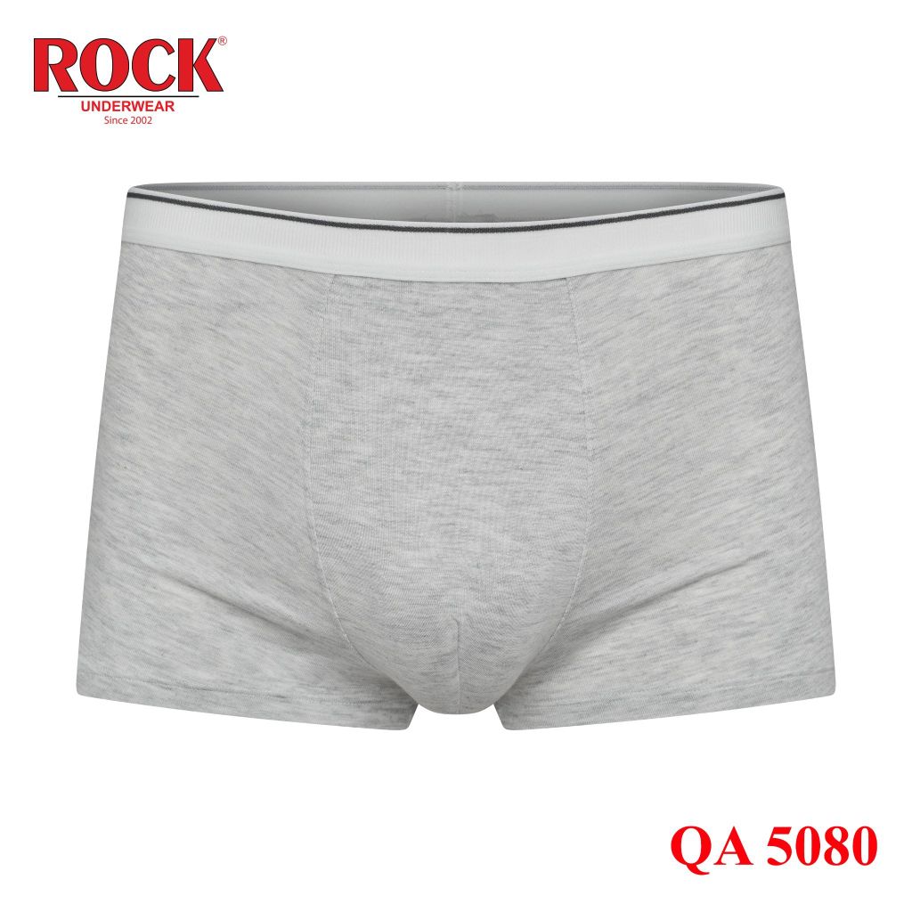 Quần lót nam boxer trơn ROCK QA 5080 vải cotton mềm bảng lưng vừa