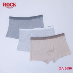 Quần lót nam boxer trơn ROCK QA 5080 vải cotton mềm bảng lưng vừa