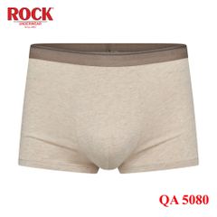 Quần lót nam boxer trơn ROCK QA 5080 vải cotton mềm bảng lưng vừa