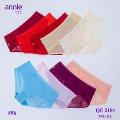 Combo 5 quần lót nữ lưới cao cấp annie QE 2181 co giãn 4 chiều, mặc thoải mái, thoáng mát cả ngày