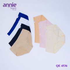 Quần lót nữ trơn thun lạnh, lưng cao, form lớn signature annie 4536 ôm sát cơ thể, cấn, trẻ trung, mềm mịn, thoáng mát