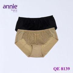 Quần lót nữ annie cao cấp QE 8139 phối ren, lưng vừa, không lộ viền