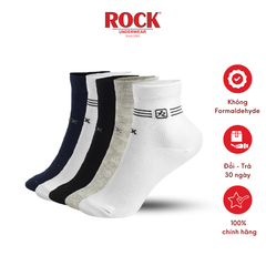 Set 5 Đôi tất nam cao cấp cổ cao ROCK VA 501, ngăn mùi, thấm hút, kháng khuẩn