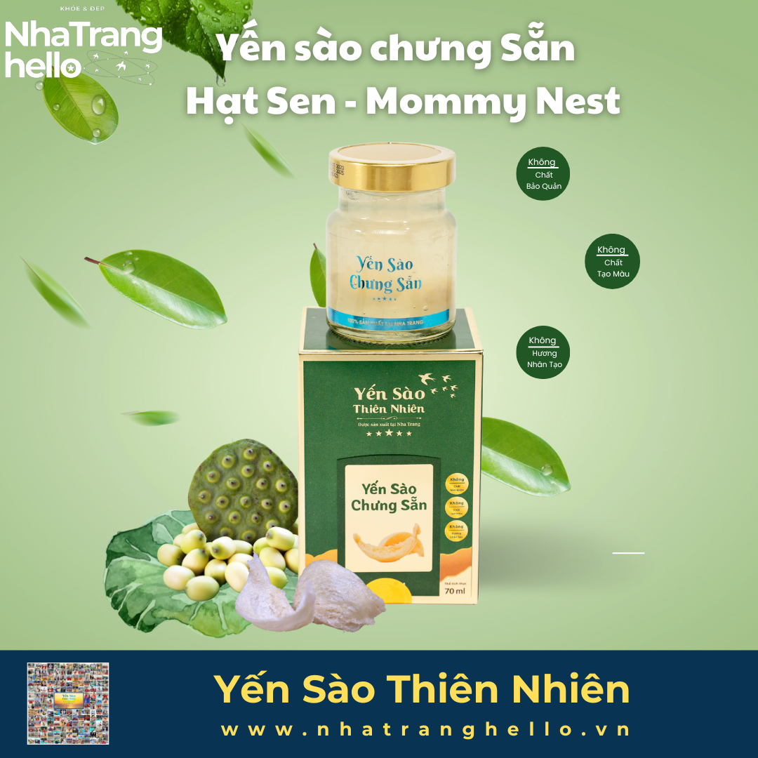  Yến Sào Chưng Sẵn - Hạt Sen - Mommy Nest' 