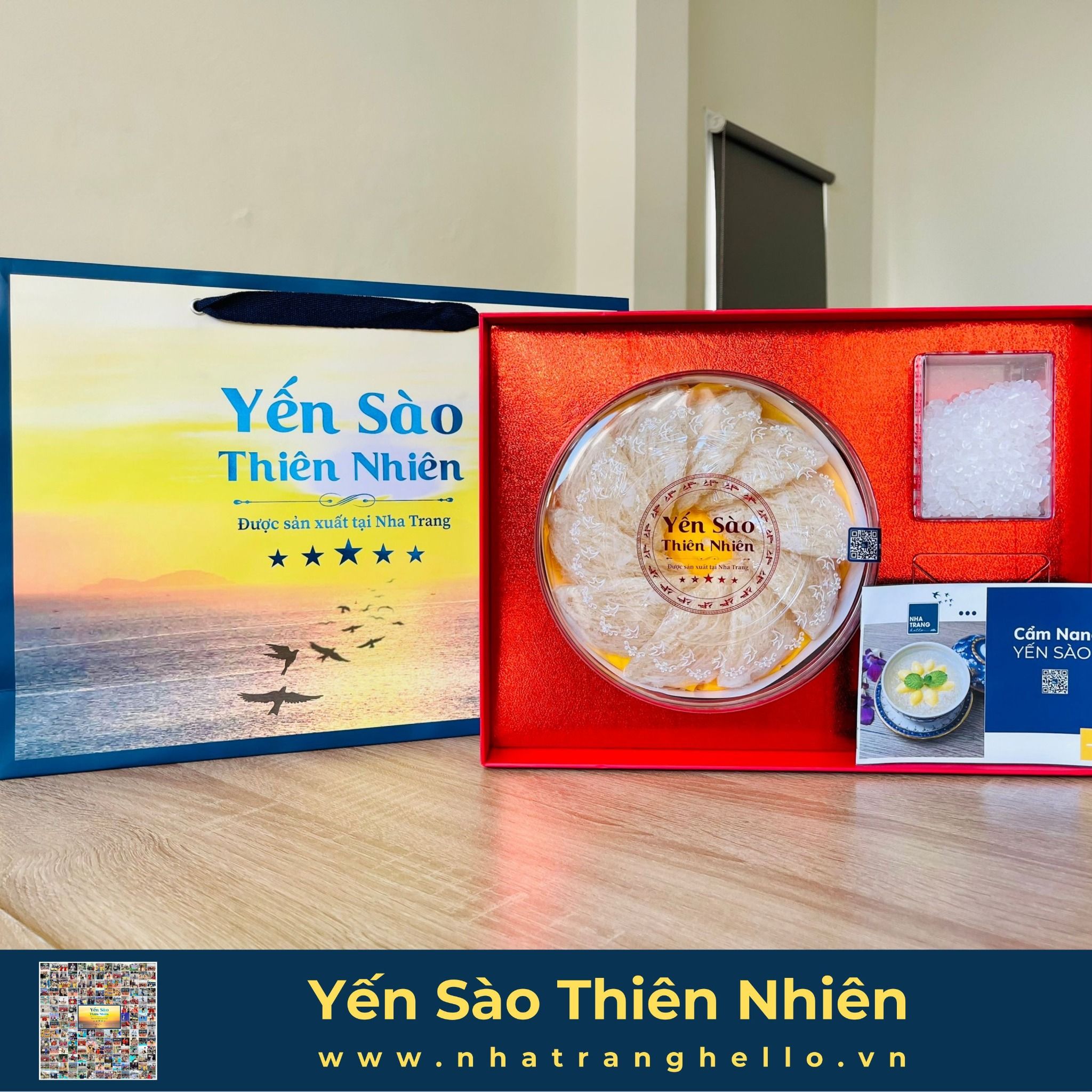  Bạch Yến - Cao Cấp - Tổ Yến Sào Nguyên Chất Sản Xuất Tại Nha Trang hộp 100g 