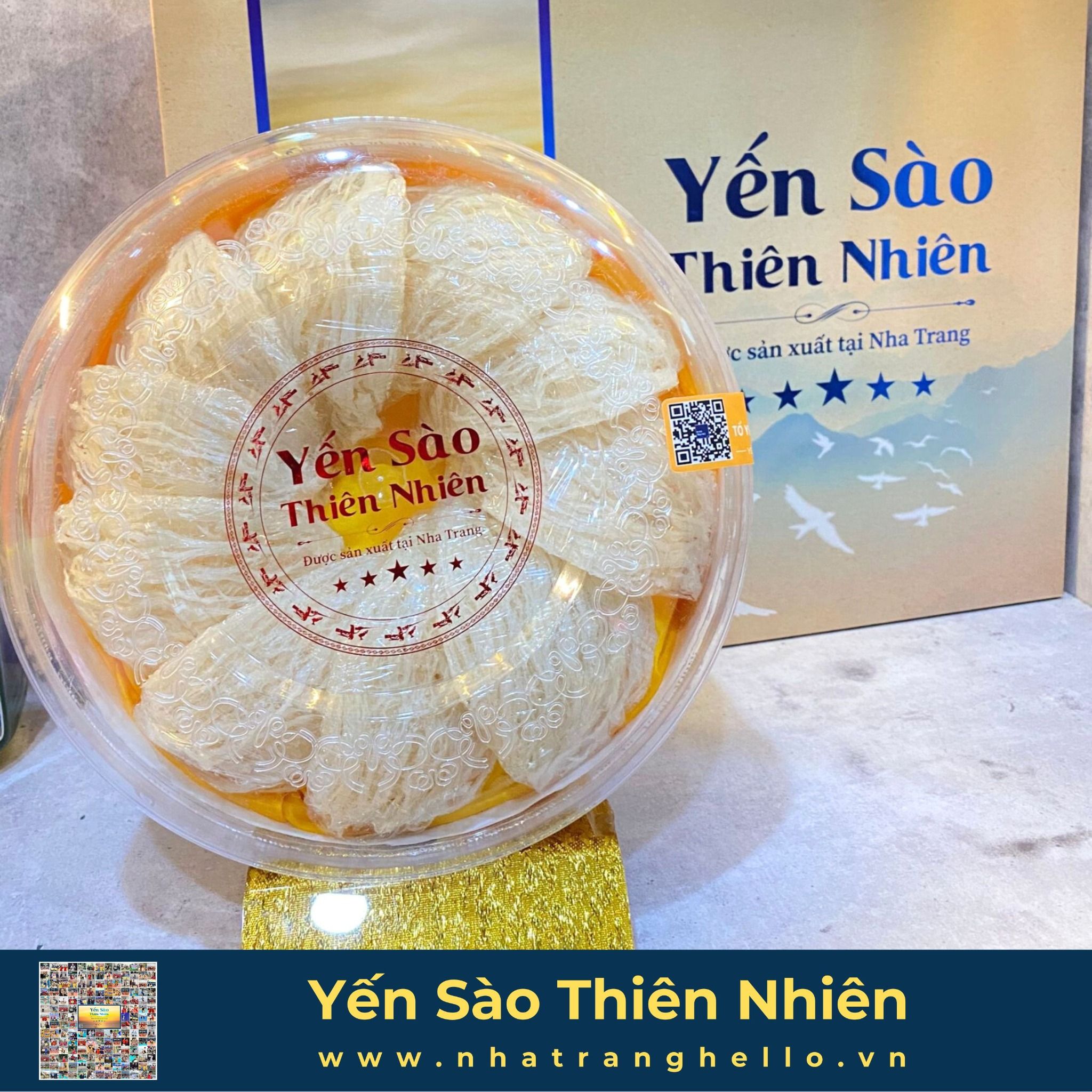  Bạch Yến - Tổ Yến Sào Nguyên Chất - Hộp 100g - Sản xuất tại Nha Trang 