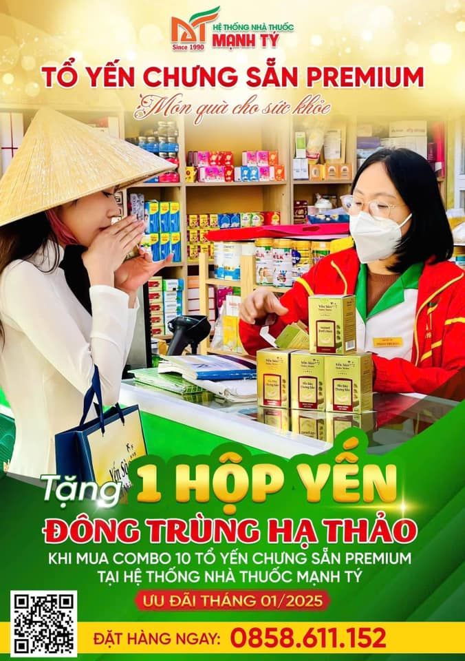  Tặng Ngay 1 Hộp Tổ Yến Chưng Sẵn Premium 