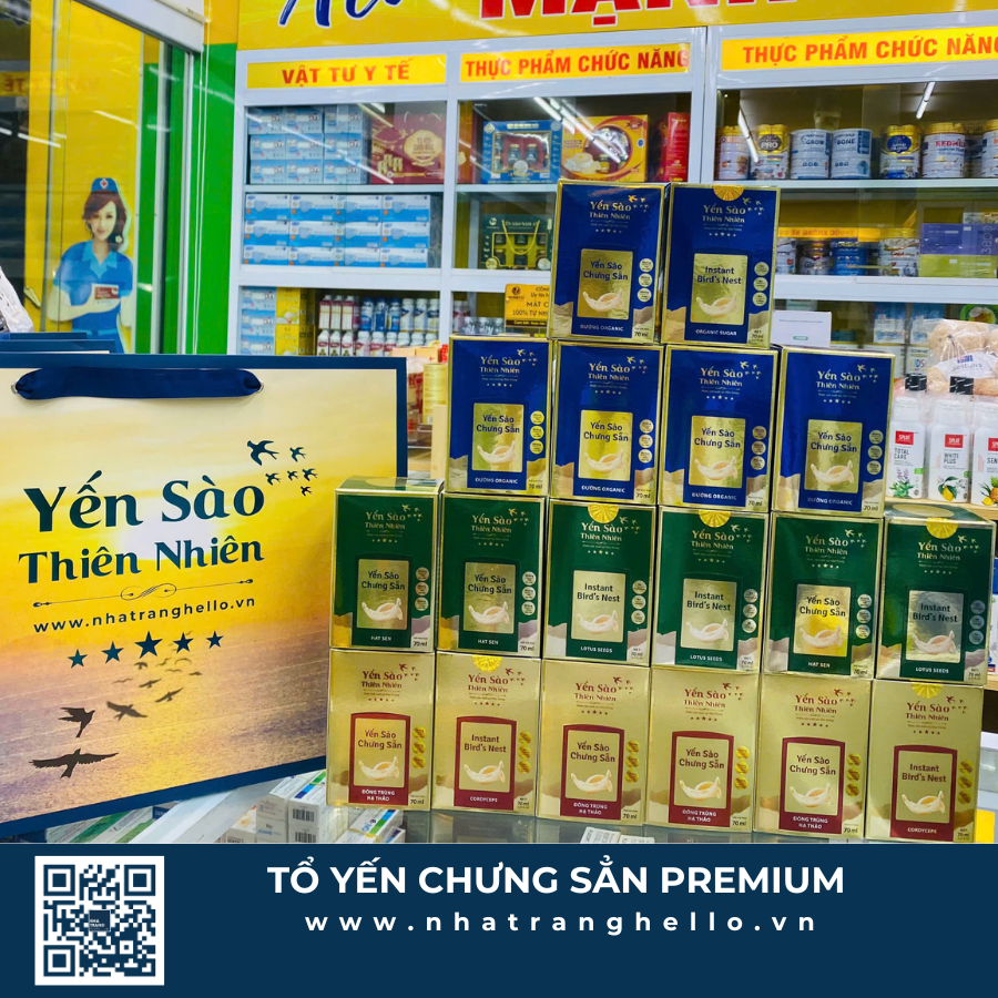 TỔ YẾN CHƯNG SẴN PREMIUM - Đông Trùng Hạ Thảo 
