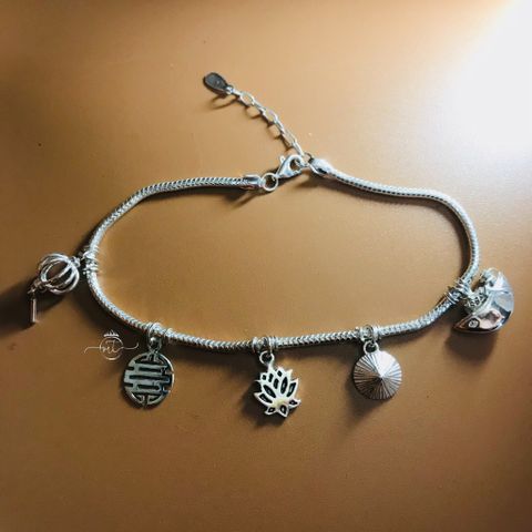  Silver Vietnamese charm bracelet | lắc tay ắc tay bạc hình ảnh Quê hương | real Silver | Product by Minh tam Jewelry 