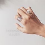  Drum ring freesize | Handmade Silver | nhẫn hoa văn | Design by MinhtamJewelry 