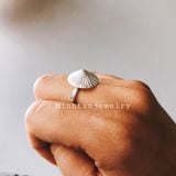  Nhẫn bạc nón lá  | conical hat ring FREESIZE | Real Silver | Design by Minh Tam Jewelry 