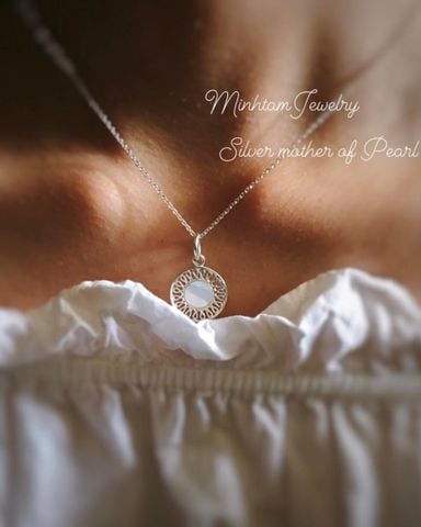  Mother of Pearl necklace | Handmade pendant | dây chuyền vỏ trai tự nhiên | MinhtamJewelry 