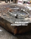  Conical hat bracelet | Silver | vòng tay nón lá | Design by MinhtamJewelry 