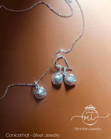  Conical hat set | Bộ nón lá bạc | Silver- Design By MinhtamJewelry 