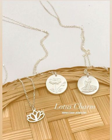  Lotus necklace | Silver Jewelry | dây chuyền bạc hoa sen| MinhtamJewelry 
