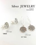  Long life set | cufflink and earrings| bông tai bạc và măng xét happy | Design by MinhtamJewelry 