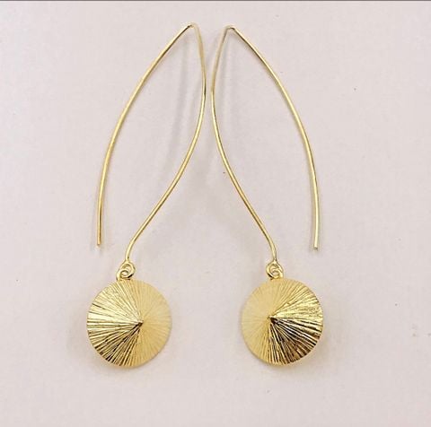  Conical hat earrings Silver Jewelry | Bông tai nón bạc mạ vàng | Design by Jewelry 