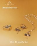  Dargonfly necklace | Sliver Jewelry | dây chuyền chuồn chuồn 16mm| MinhtamJewelry 