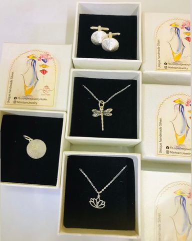  Lotus necklace | Silver Jewelry | dây chuyền bạc hoa sen| MinhtamJewelry 