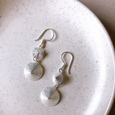  Double hat earrings | Bông tai bạc  nón đôi | Real Silver | Minhtam Jewelry 