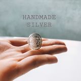  Drum ring freesize | Handmade Silver | nhẫn hoa văn | Design by MinhtamJewelry 