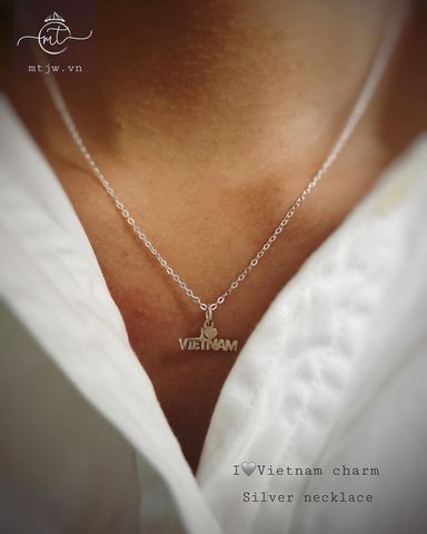  I love Vietnam silver necklace | dây chuyền bạc I love Viet Nam 