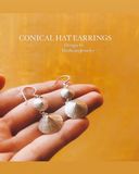  Double hat earrings | Bông tai bạc  nón đôi | Real Silver | Minhtam Jewelry 
