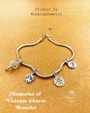  Memories of Vietnam charm Silver bracelet/ lắc tay tay bạc charm biểu tượng Việt Nam | Design by Minh Tam Jewelry 