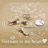  Cutom charm Silver  Viet Nam  bracelet/ lắc tay tay bạc charm biểu tượng Việt Nam. 