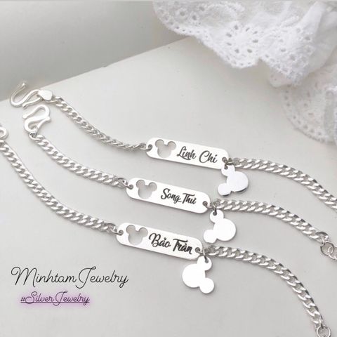  Lắc tay bạc  cho mẹ và bé | Trang sức Bạc | Minh Tam Jewelry 