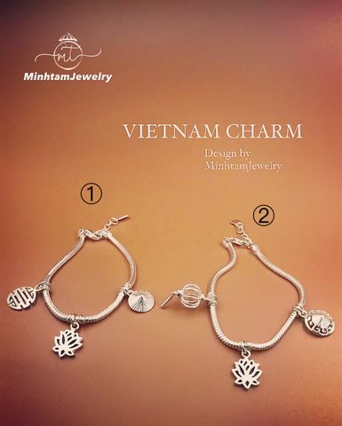  Viet Nam charm bracelet | Lắc tay Charm VietNam | Product by Minh Tam Jewelry 