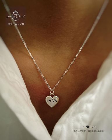  I love VN Silver necklace | dây chuyền bạc Việt Nam 