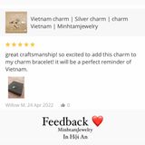 Vietnam charm | Silver charm | charm Vietnam | Minhtamjewelry 