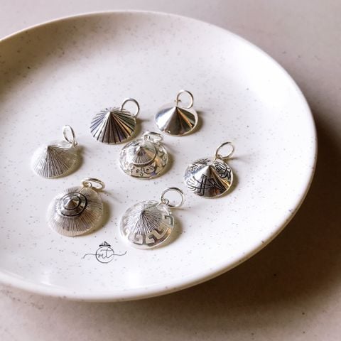  Conical hat charm | Charm bạc nón lá | Real Silver | Product of MinhtamJewelry 