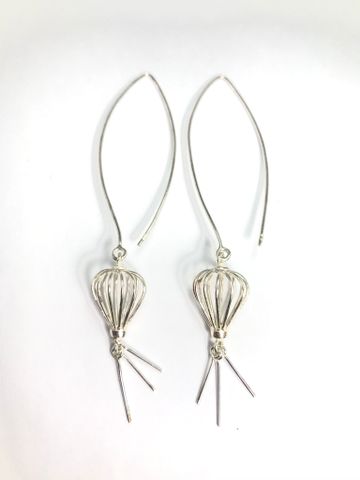  Lantern drop earrings | bông tai bạc lồng đèn dáng dài | | Silver earrings | Design by MinhtamJewelry 