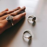  Nhẫn bạc nón lá  | conical hat ring FREESIZE | Real Silver | Design by Minh Tam Jewelry 