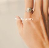  Nhẫn bạc nón lá  | conical hat ring FREESIZE | Real Silver | Design by Minh Tam Jewelry 