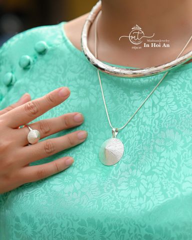  Conical hat Jewelry set CH1 | real Sliver | product by Minh Tam Jewelry 