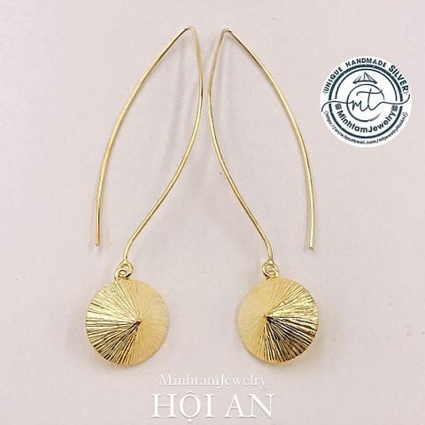  Conical hat earrings Silver Jewelry | Bông tai nón bạc mạ vàng | Design by Jewelry 