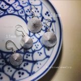  Conical hat earrings 15mm | Bông tai bạc nón lá | Real Silver | MinhtamJewelry 