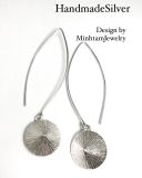  Drop conical hat earring 15mm | Bông tai bạc nón lá dáng dài | Real Silver | Product by Minh tam Jewelry 