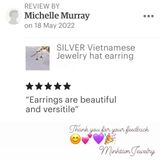  Hat earring - bong tai non - Vietnam Jewelry - Product by Minh Tam Jewelry 