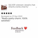  Conical hat charm - hat charm - Charm bạc hình nón lá | Design by Minh Tam Jewelry 