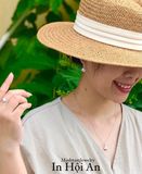 Conical Hat earrings - Silver- Bông tai nón lá - Vietnamesejewelry- Design by MinhtamJewelry 