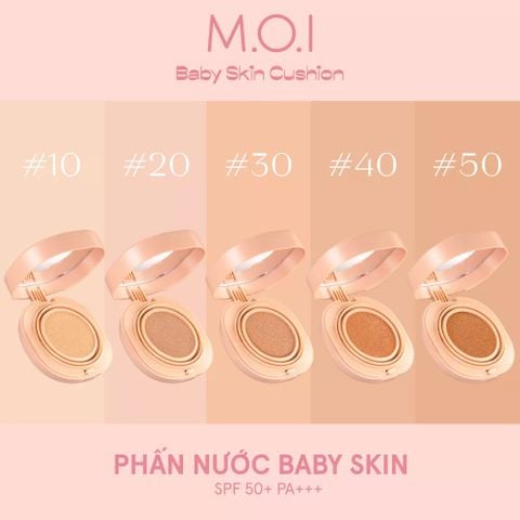 Phấn nước M.O.I Baby Skin Cushion (5 màu)