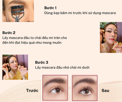 Mascara chuốt mi 2 đầu làm dày và dài mi không trôi Laura Sunshine Golden Dual 10ml